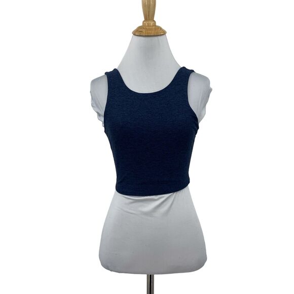 Outdoor Voices Venus Crop Tank Top Womens XS Extra Small V Back Colorblock - Picture 1 of 11